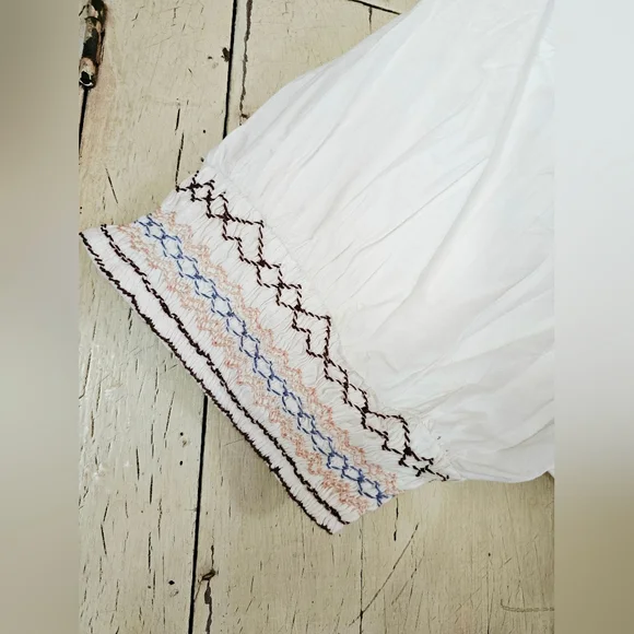 NEW Free People Where We Meet Embroidered Top Sz L - Picture 4 of 8